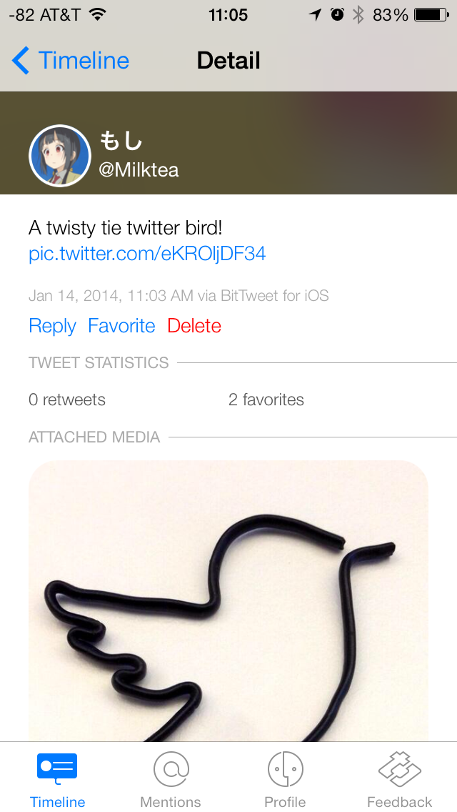 Tweet detail